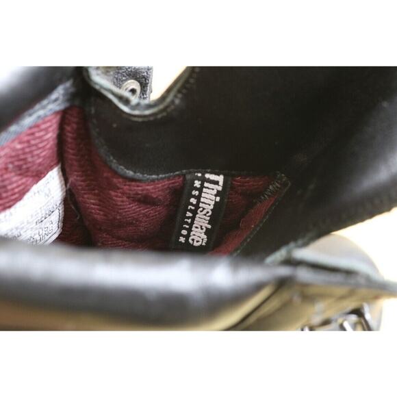 Matterhorn Boots Womens 7M Black Leather Combat Thinsulate Vibram Vintage USA - Picture 7 of 12